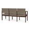 Lesro Lenox 3 Seat Tandem Seating W/ Arms, 65 in W 26 in L 31.5 in H LW3103 - alternate 2